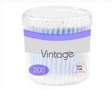 Vintage ватні палички 200шт стакан NEW